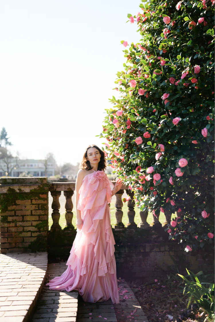 Pre-Order - Amal Tiered Ruffle Maxi Dress - Rose - 5/20 - Image 3