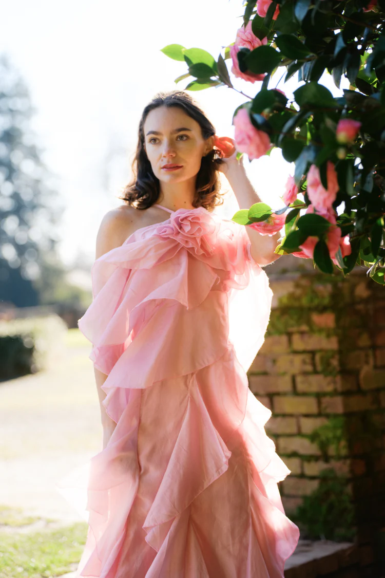 Pre-Order - Amal Tiered Ruffle Maxi Dress - Rose - 5/20 - Image 5