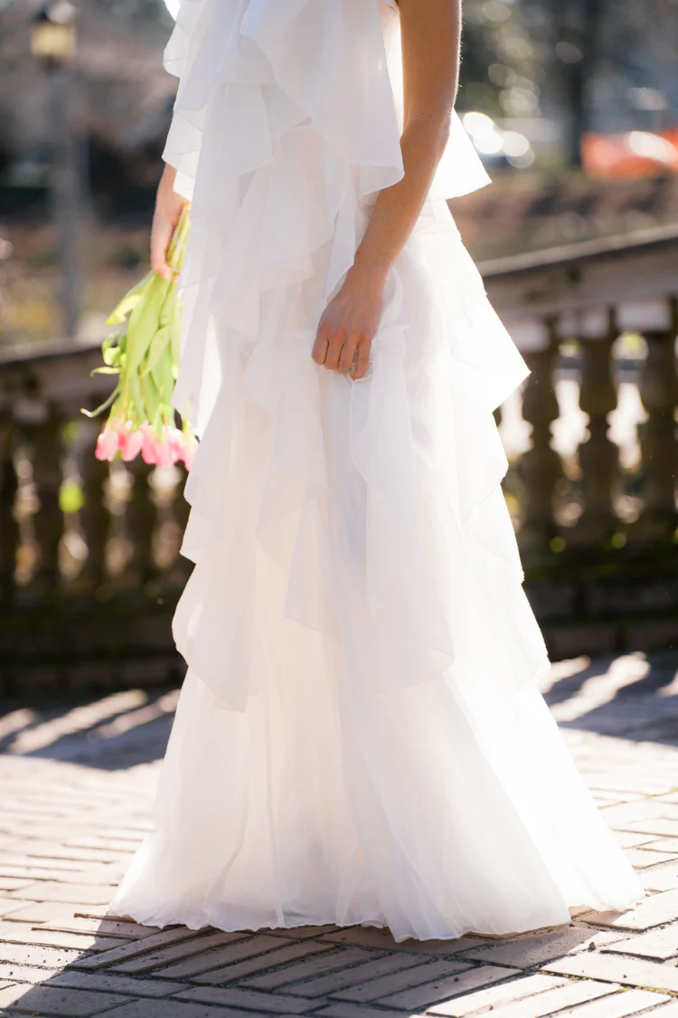 Amal Tiered Ruffle Maxi Dress - White - Image 6