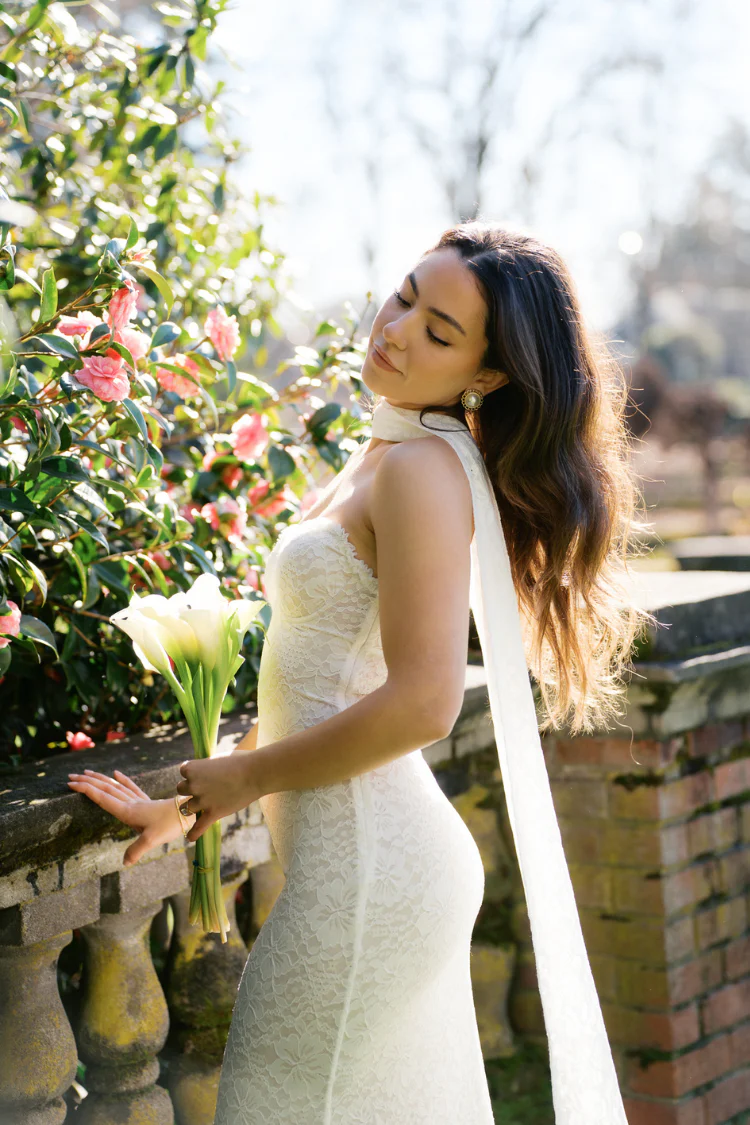 Amana Strapless Scarf Maxi Dress - White - Image 4