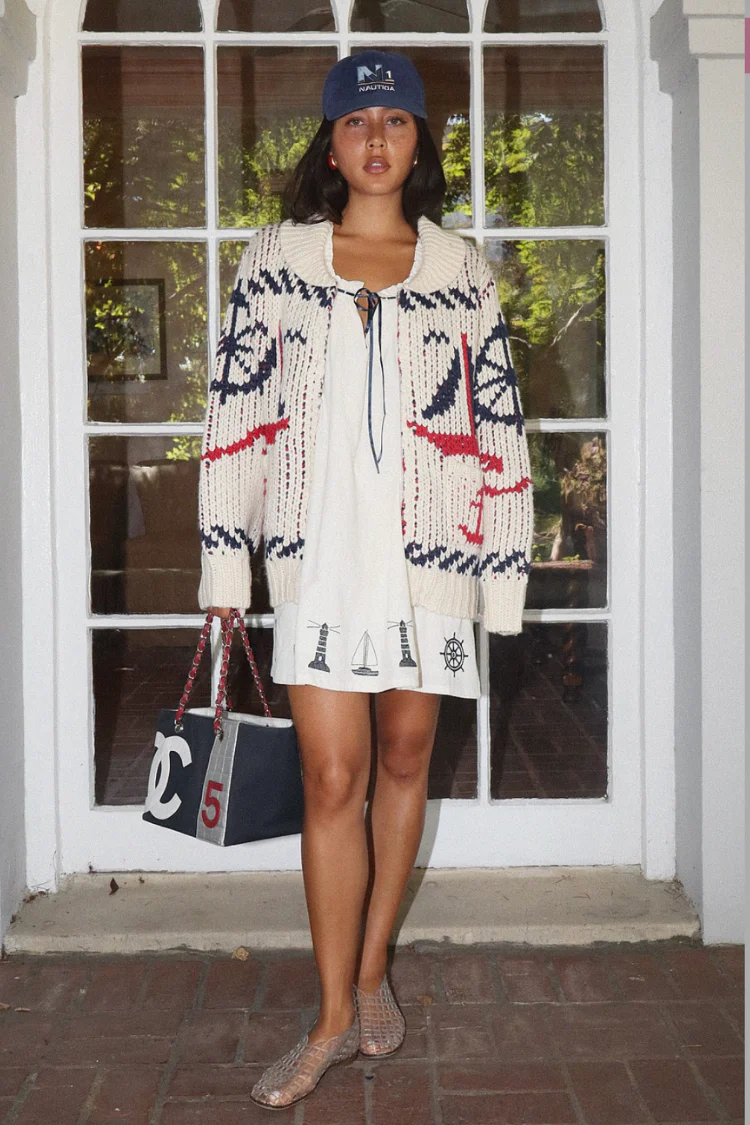 Pre-Order - Arcadia Sailboat Knit Cardigan - 7/20 - Image 4