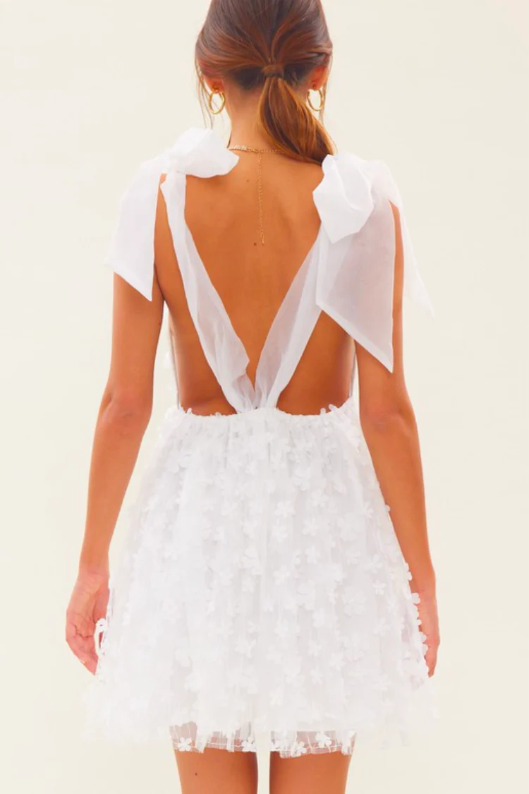 Aria 3D Floral Mini Dress - FINAL SALE - Image 8