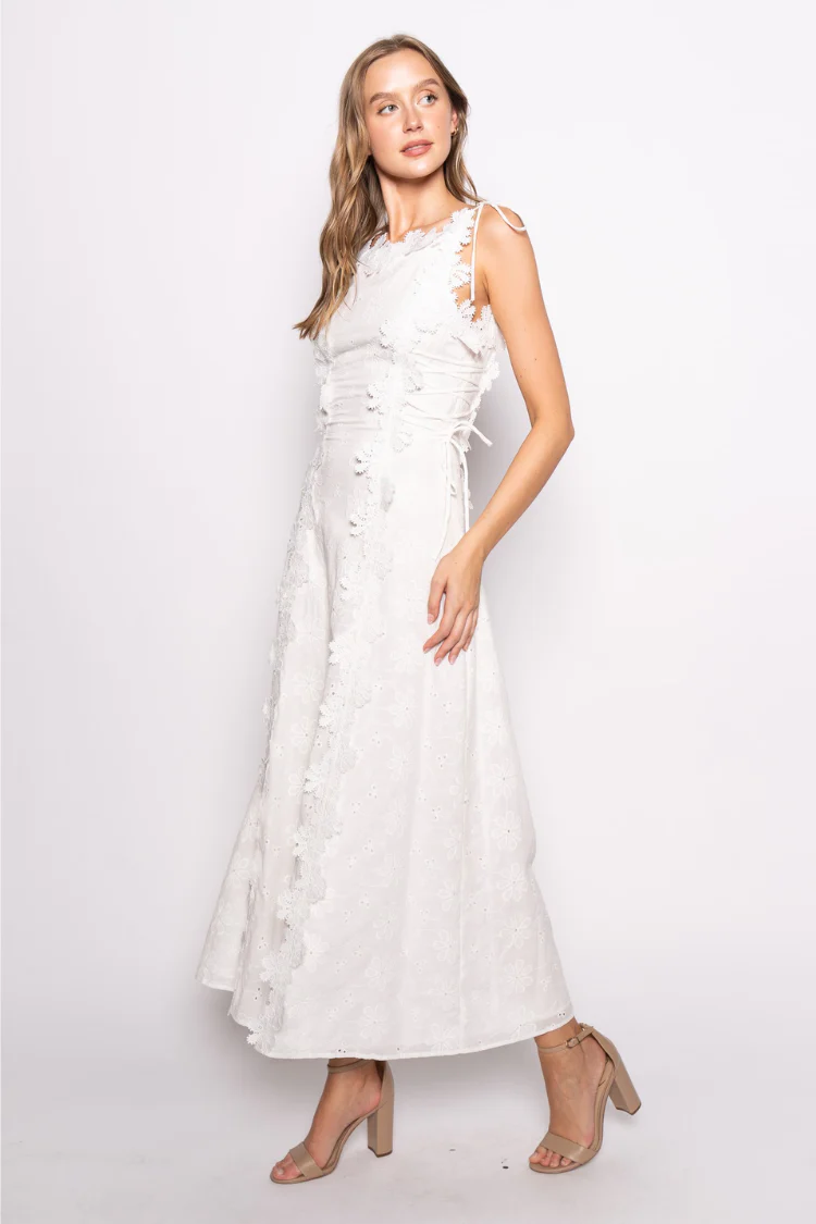 At Last Floral Eyelet Maxi Dress - Image 10