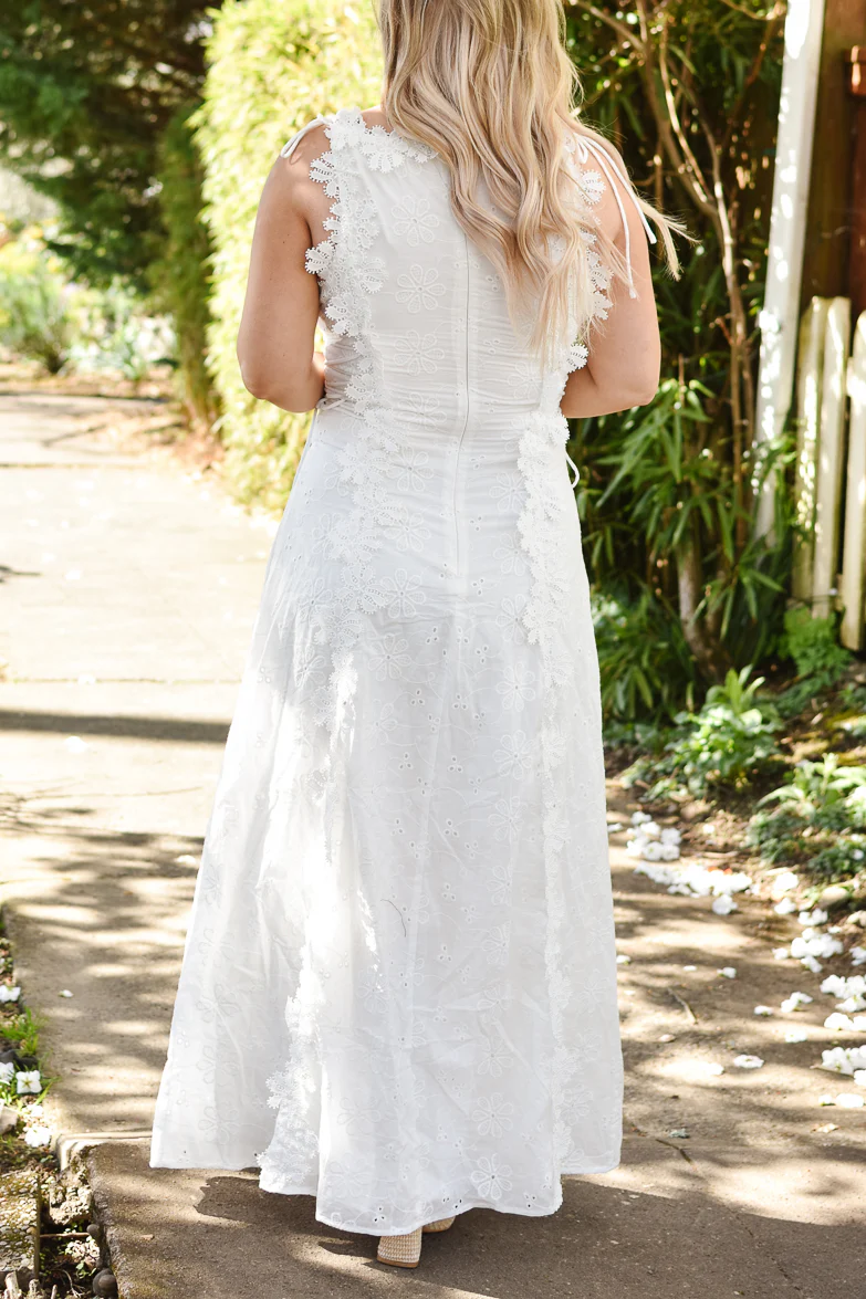 At Last Floral Eyelet Maxi Dress - Image 5
