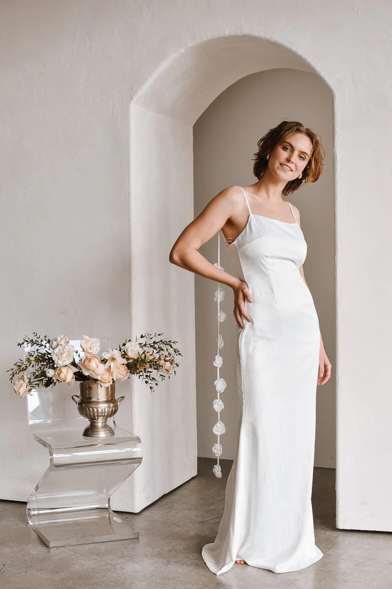 Belle Rosette Maxi Dress - Image 3