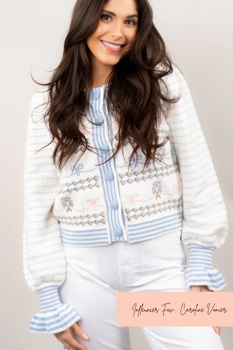 Madison Bow Cardigan - Image 5