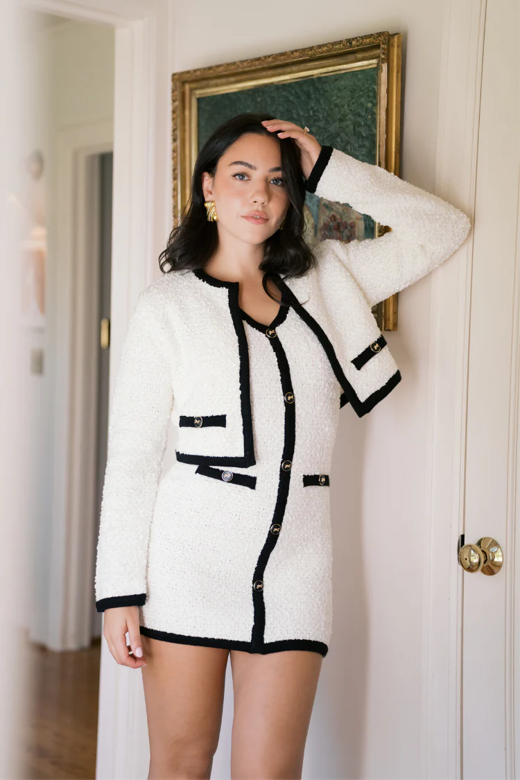 Bowery Bouclé Dress and Jacket Set - Image 4