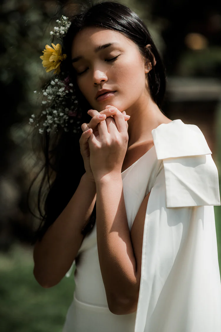 Caila One Shoulder Maxi with Cape - FINAL SALE - Image 3