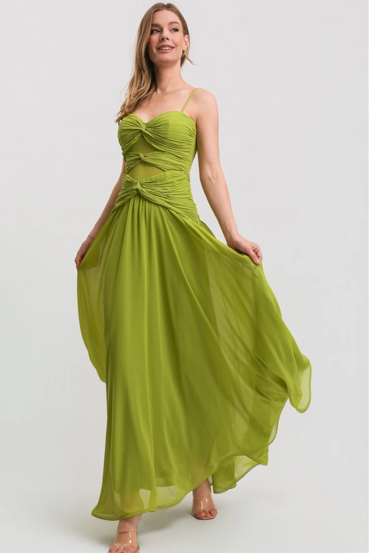 Citrine Twist Maxi Dress - Image 5