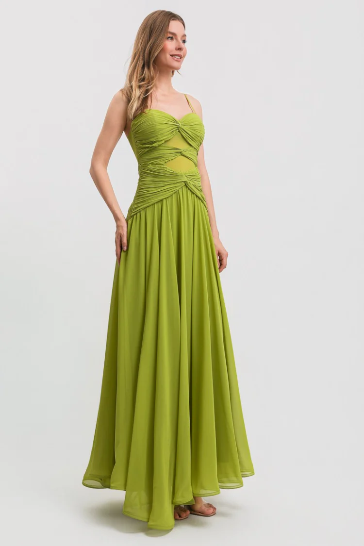 Citrine Twist Maxi Dress - Image 8