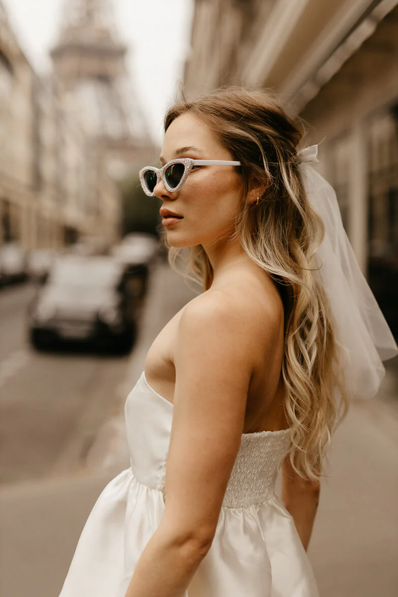 City Lights White Tiered Mini Dress - FINAL SALE - Image 3