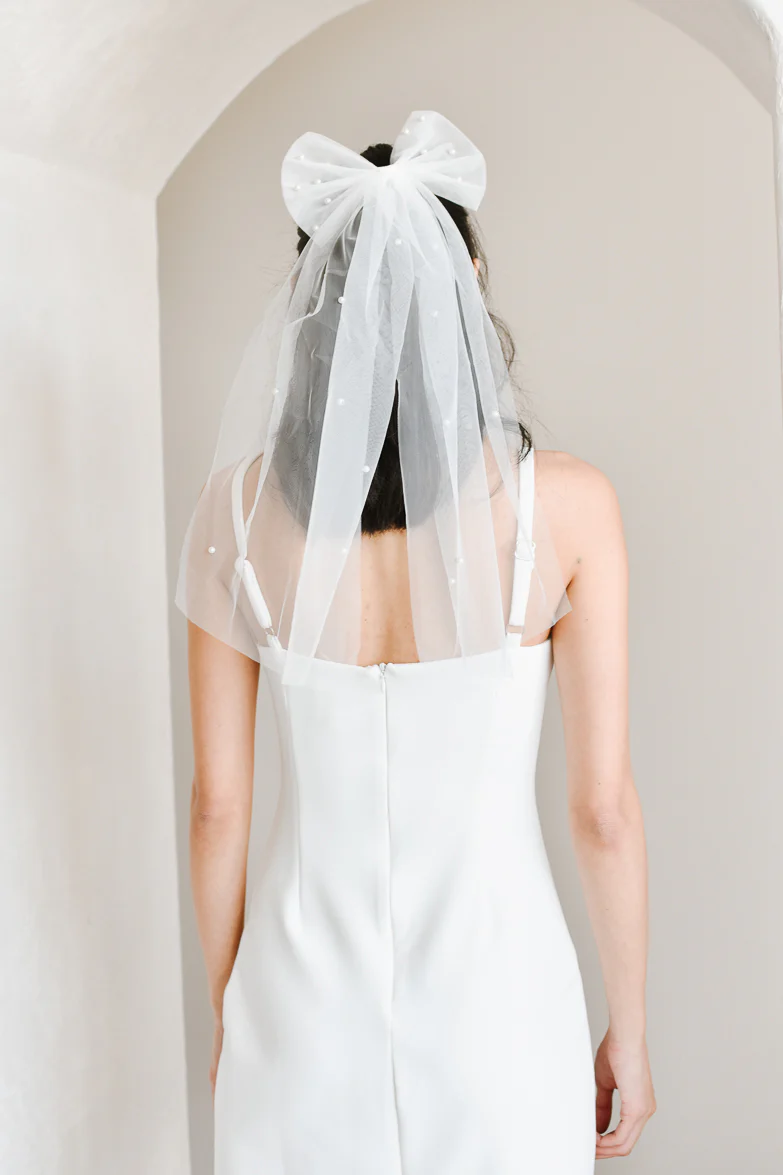 Colette Mini Dress with Pearl Detail - Image 4