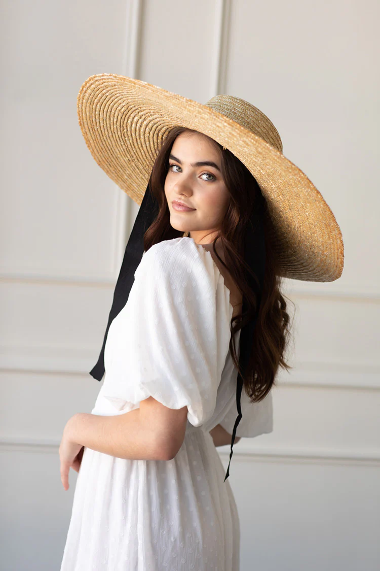 Daydreamer Straw Hat with Ribbon Tie - Image 4