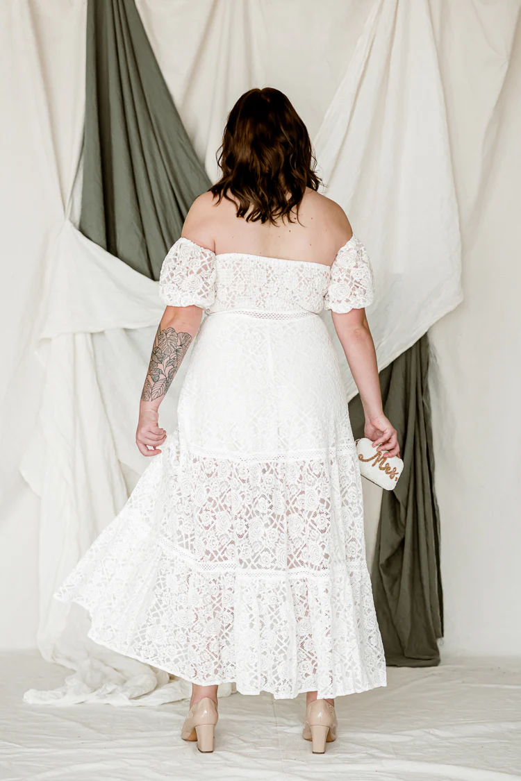 Demi Off the Shoulder Lace Gown - Image 4
