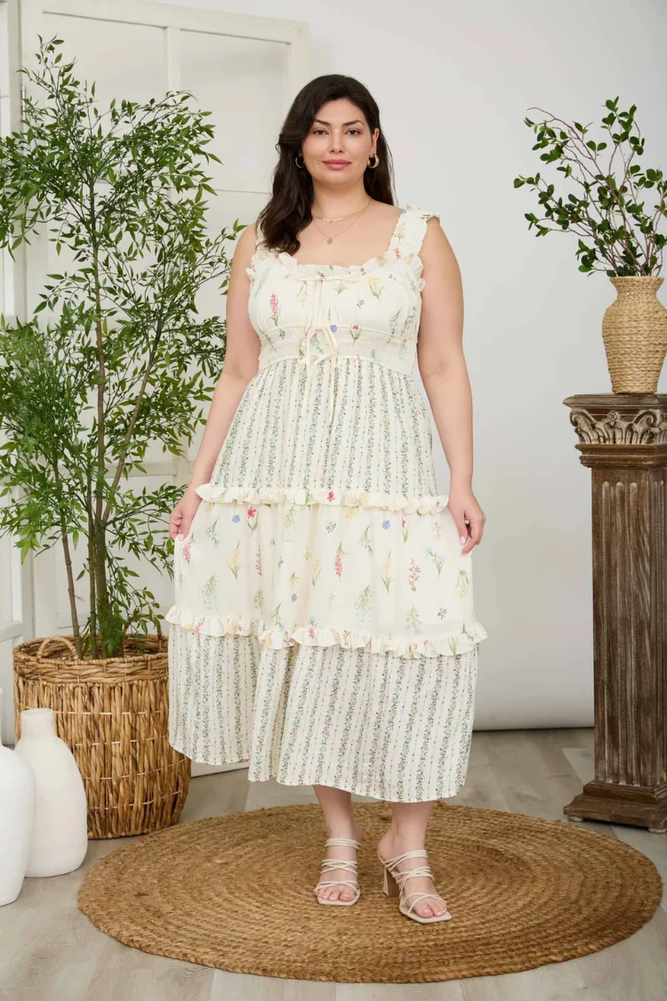 Fleurine Wildflower Midi Dress - Image 3