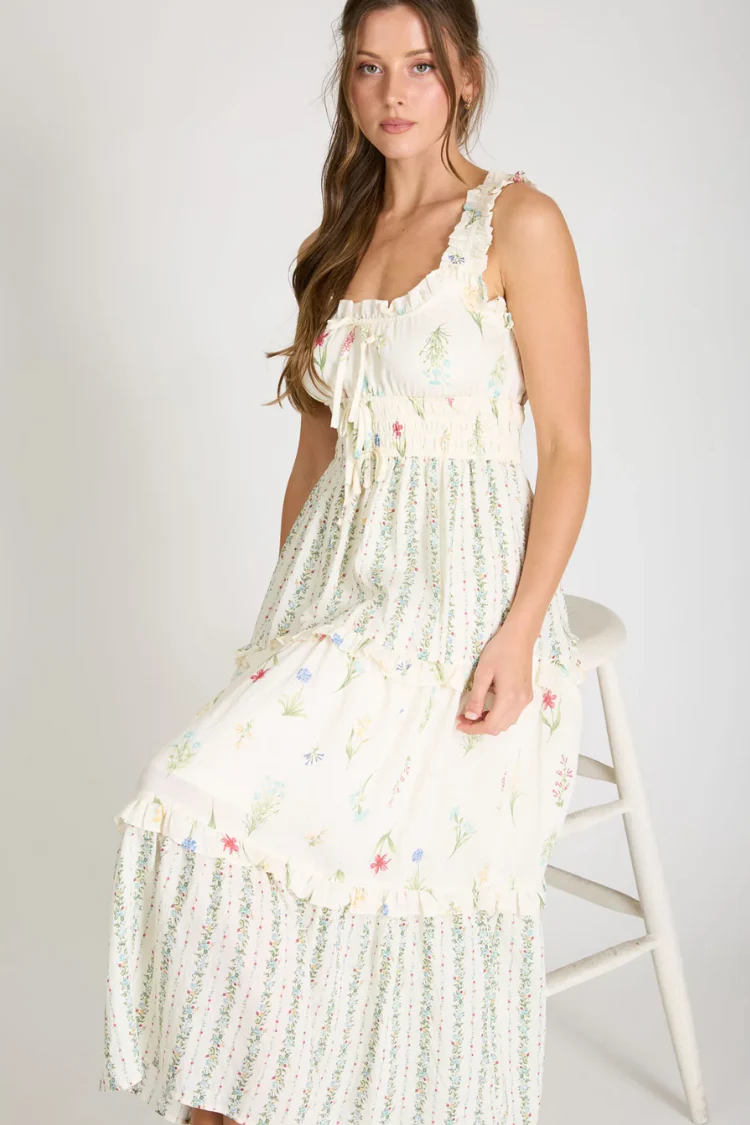 Fleurine Wildflower Midi Dress - Image 8