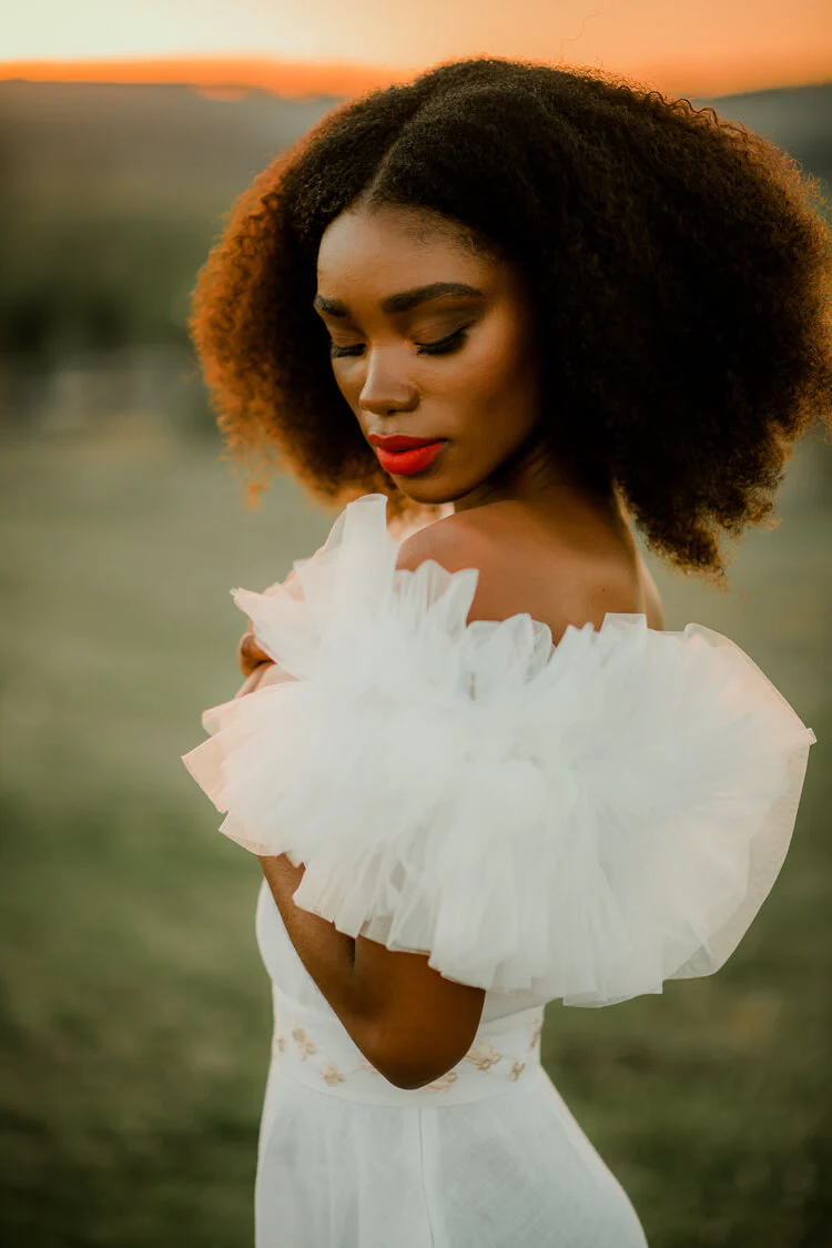Giamba Tulle Sleeve Midi Dress - Image 3