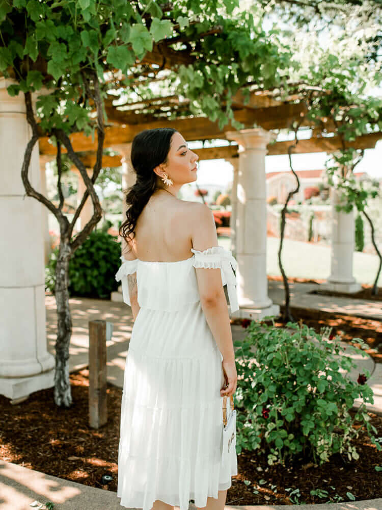 Hayley Off-the-Shoulder Ruffle Tiered Mini Dress - FINAL SALE - Image 3