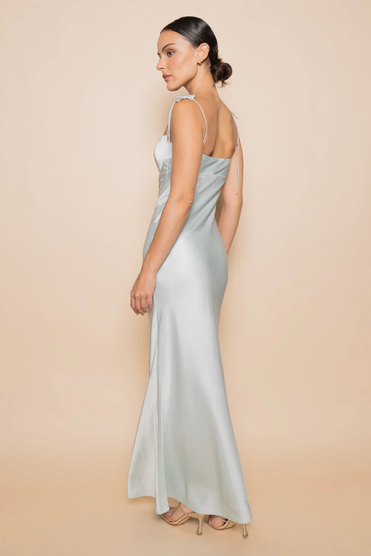 Isola Tulip Bust Maxi Dress - Chambray - Image 6