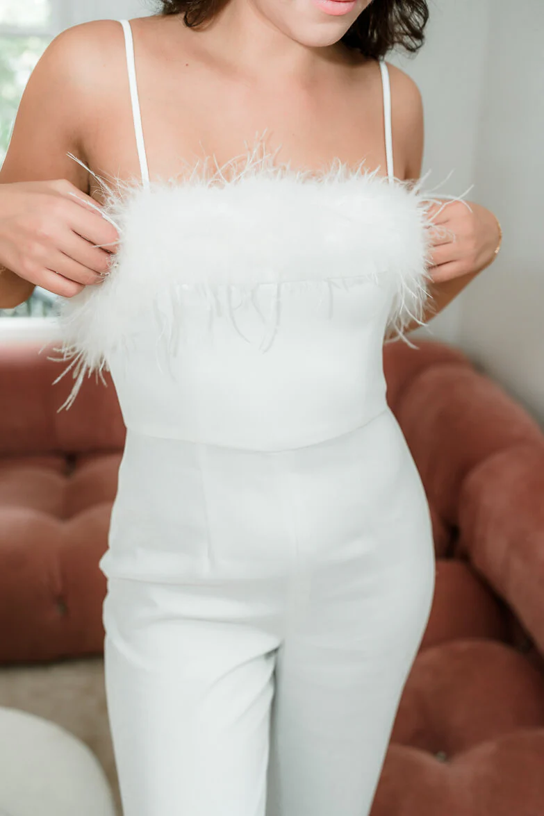 Isolde Feather Jumpsuit - Image 3