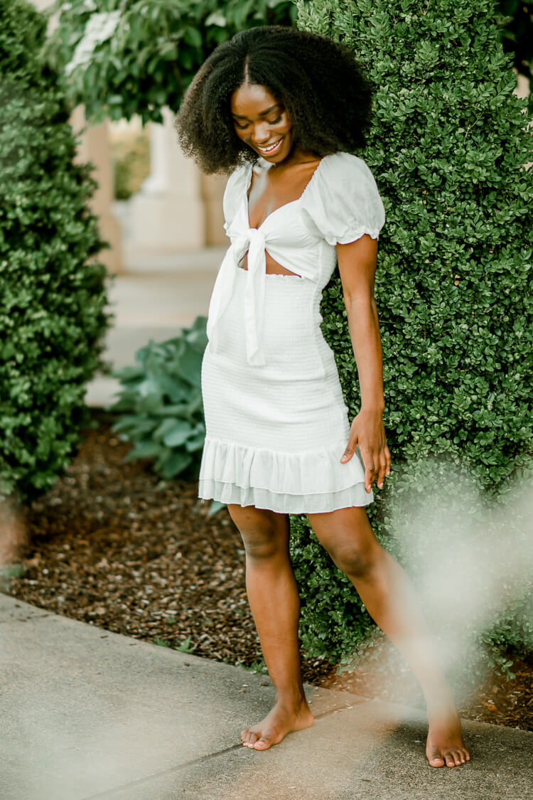 Ives Front Tie Mini Dress - Image 3