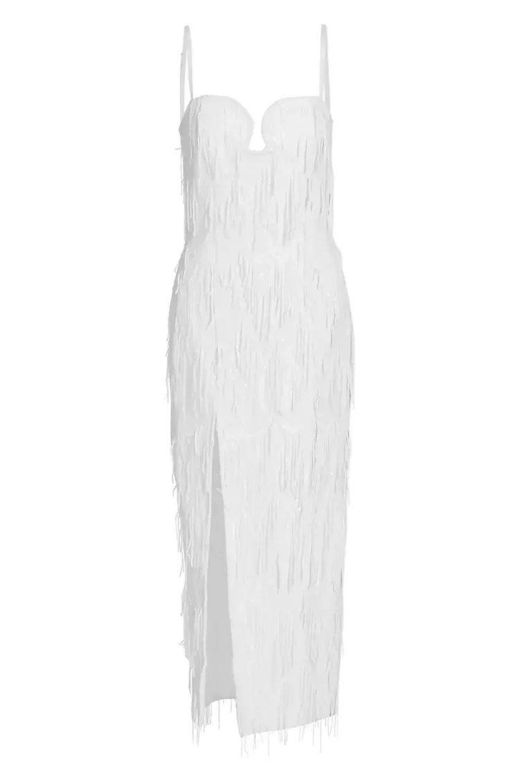 Judith Fringe Midi Dress - Image 2