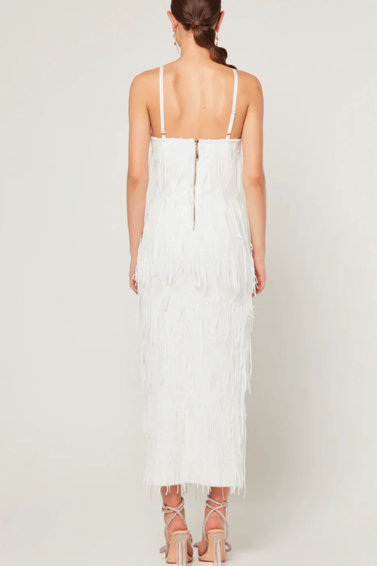 Judith Fringe Midi Dress - Image 3