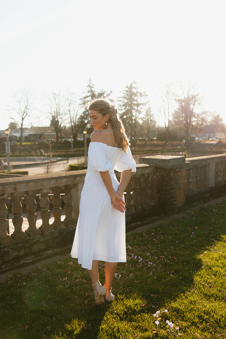 Julianne Off the Shoulder Midi Dress - Image 4