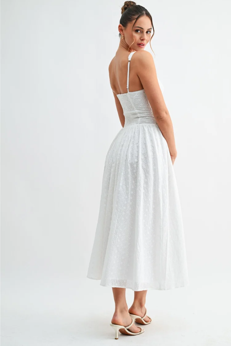 Juliette Eyelet Midi Dress - Image 4