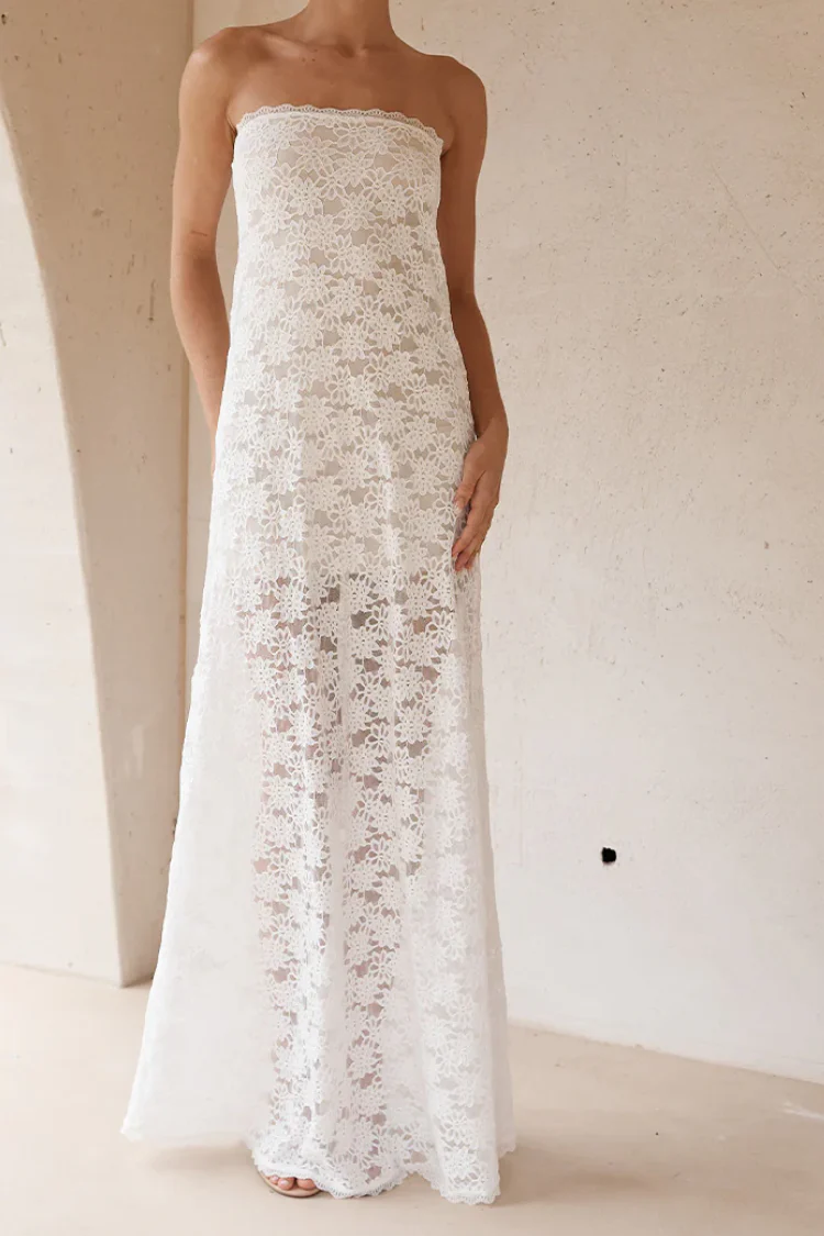 Kinera Maxi Dress - White - Image 3