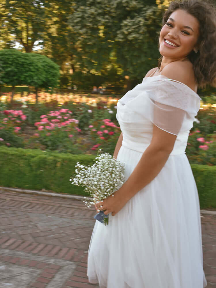 Louisa Tulle Midi Dress - Image 3