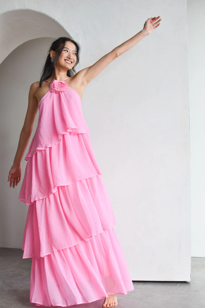 Lyon Rosette Maxi Dress - Image 3