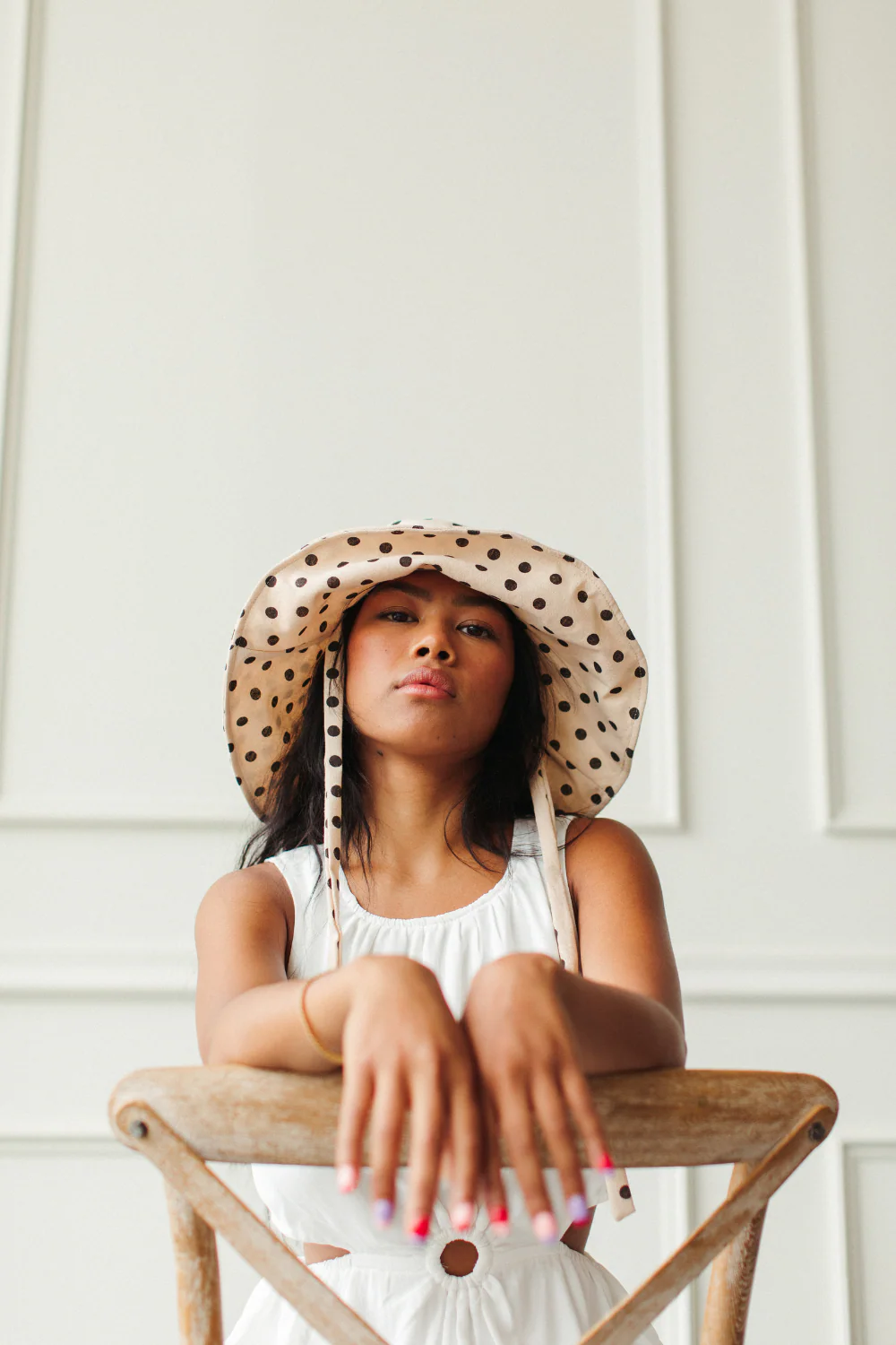 Mandy Polka Dot Bucket Hat - Image 3