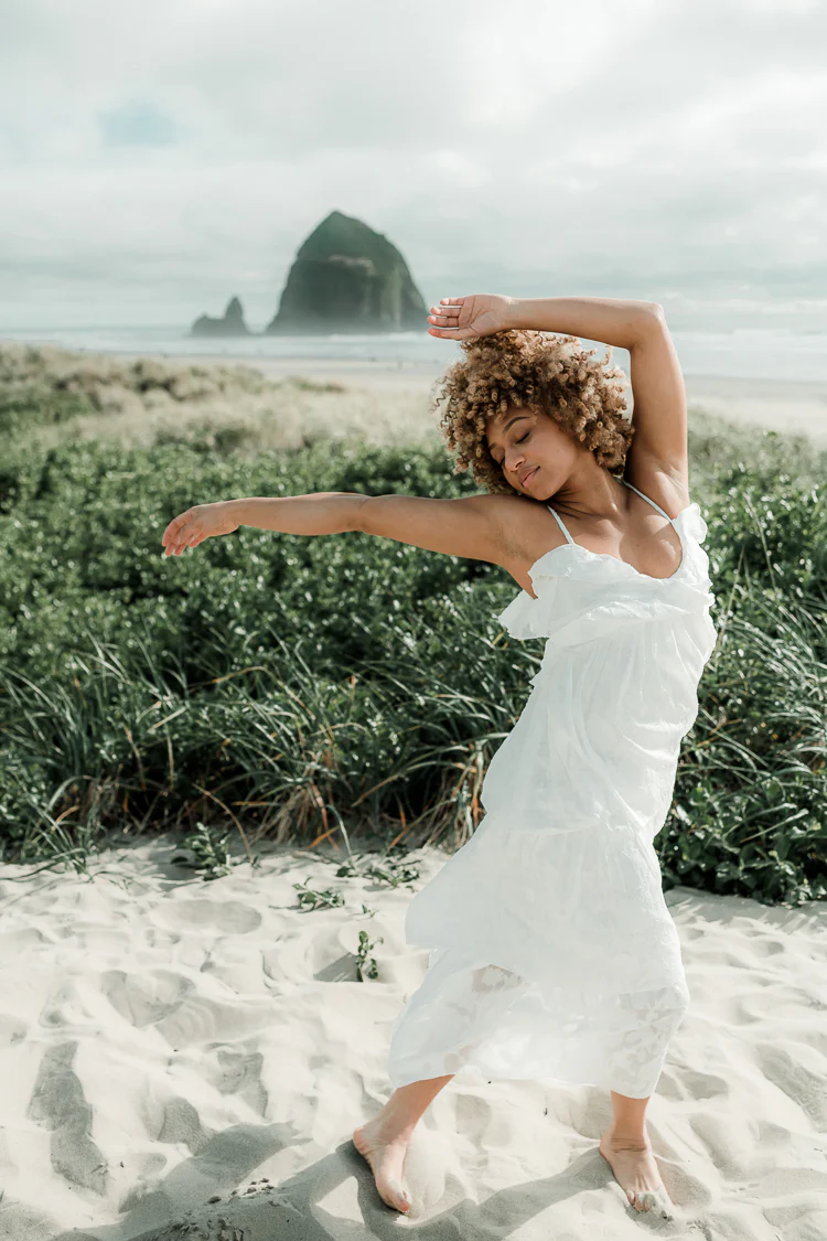 Marie White Tiered Maxi Dress - Image 4