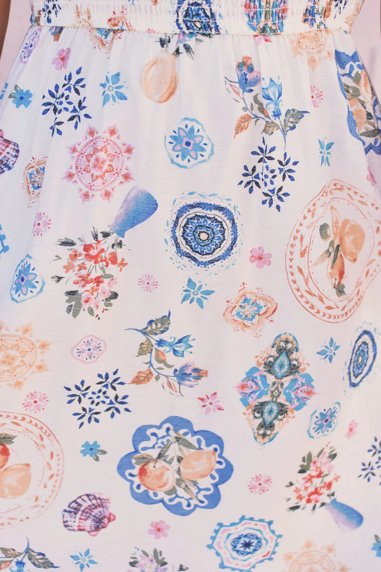 Milos Graphic Print Midi Dress - Image 3