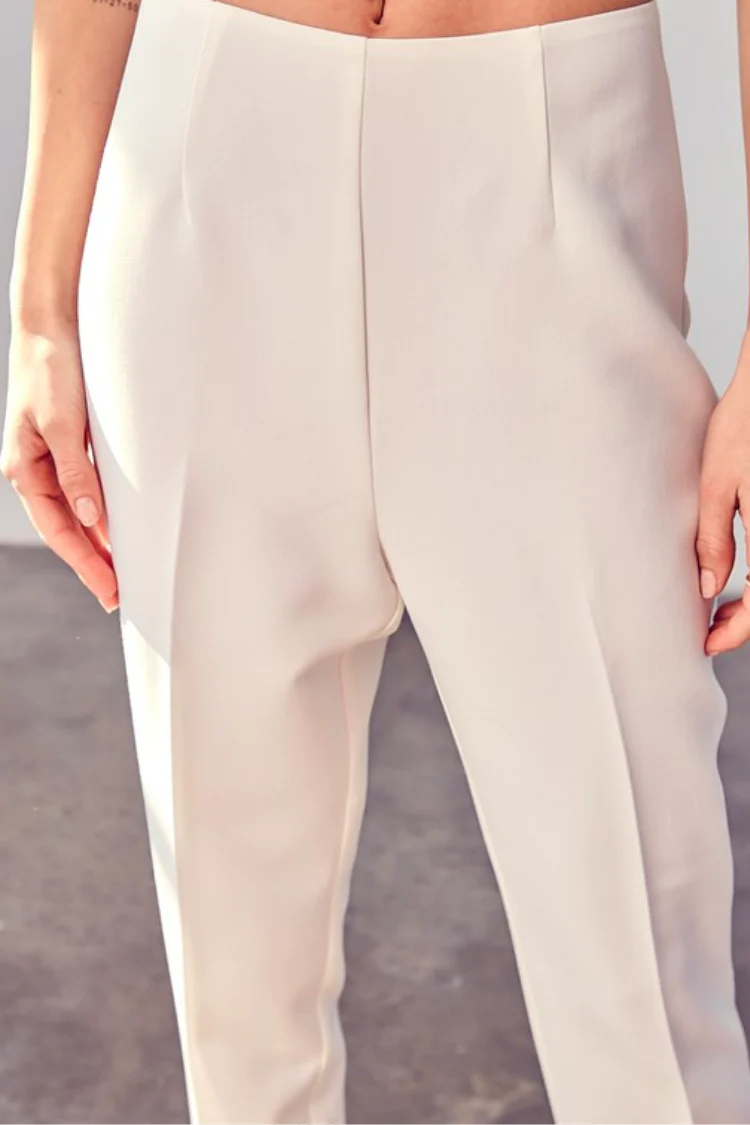 Molly White Pencil Pants - FINAL SALE - Image 4