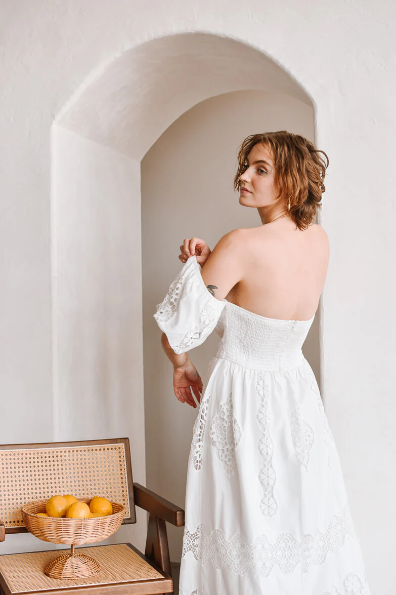 Mustique Off the Shoulder Maxi Dress - FINAL SALE - Image 5