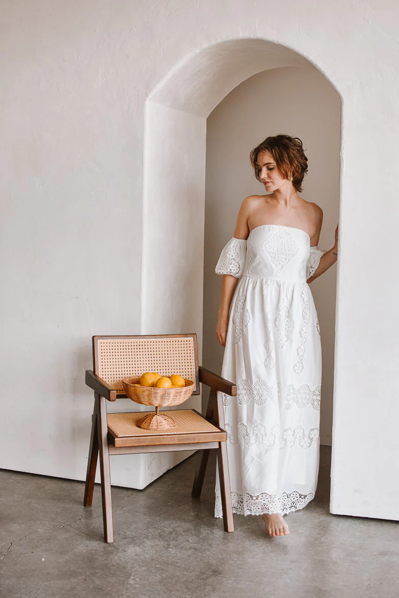 Mustique Off the Shoulder Maxi Dress - FINAL SALE - Image 6