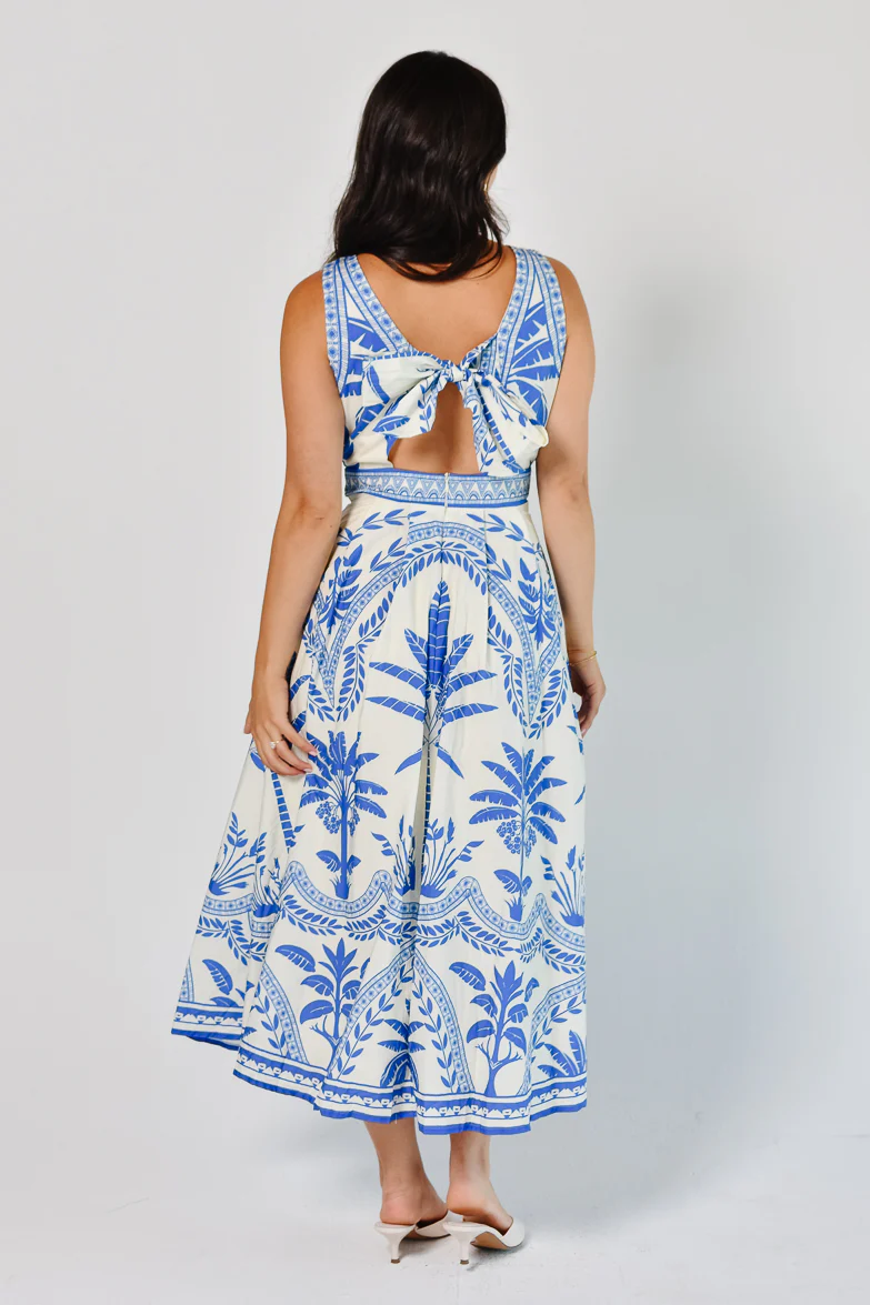 Noto Palm Midi Dress - Image 2