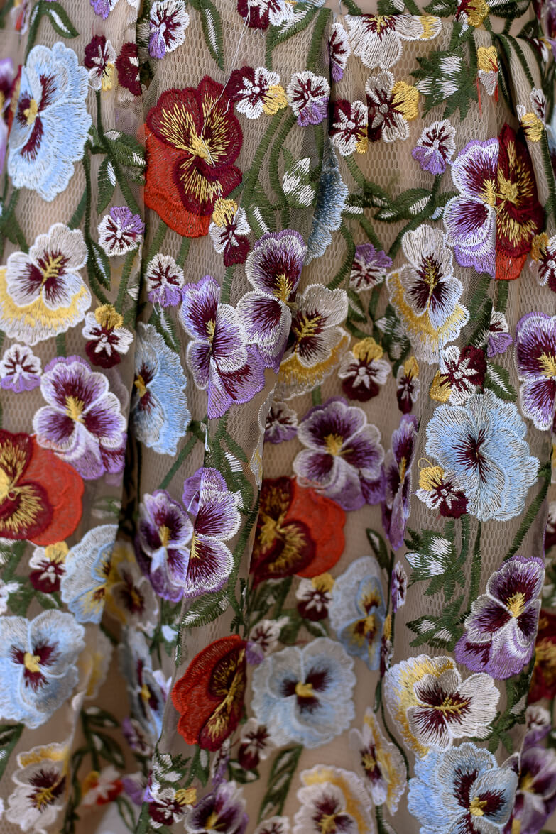 Oxfordshire Floral Embroidered Mini Dress - Image 5