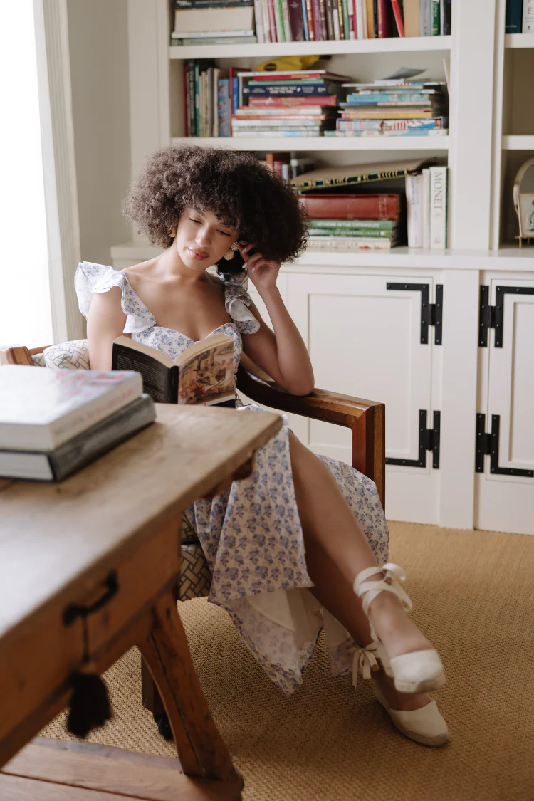 Parisian Bloom Corset Midi Dress - Image 3