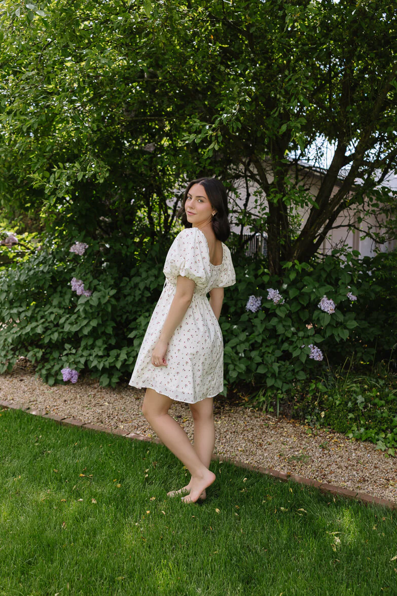 Palmer Pomegranate Mini Dress - FINAL SALE - Image 4