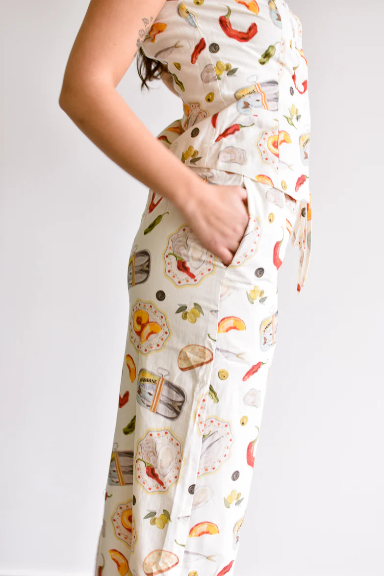 Praiano Food Print Maxi Skirt - FINAL SALE - Image 4