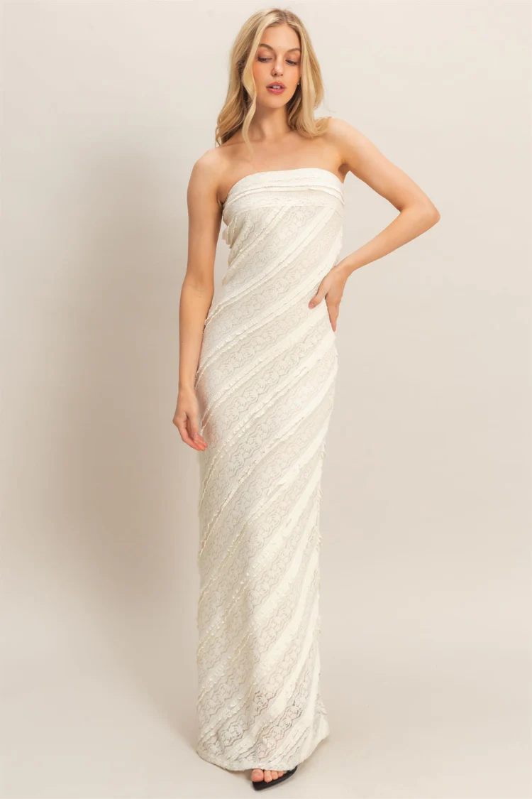 Magnolia Lace Strapless Gown - Image 3