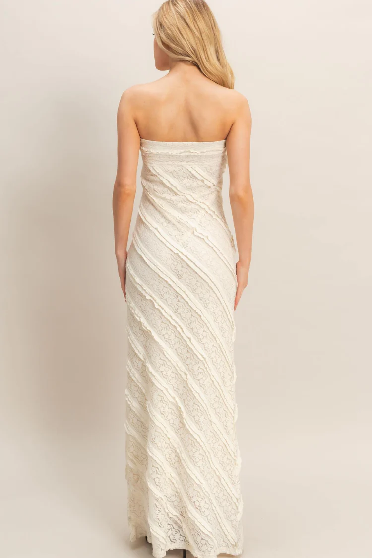 Magnolia Lace Strapless Gown - Image 4