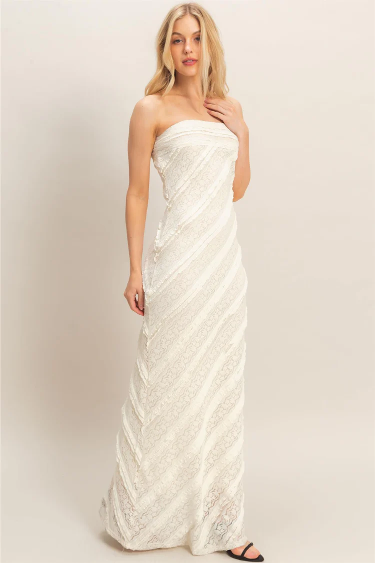 Magnolia Lace Strapless Gown - Image 6