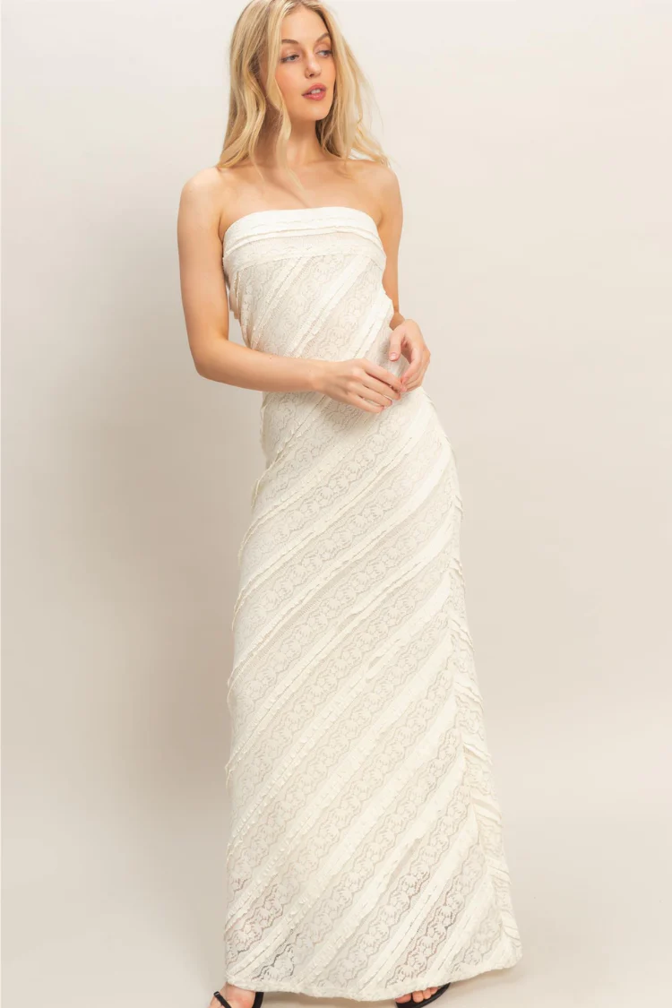 Magnolia Lace Strapless Gown - Image 8
