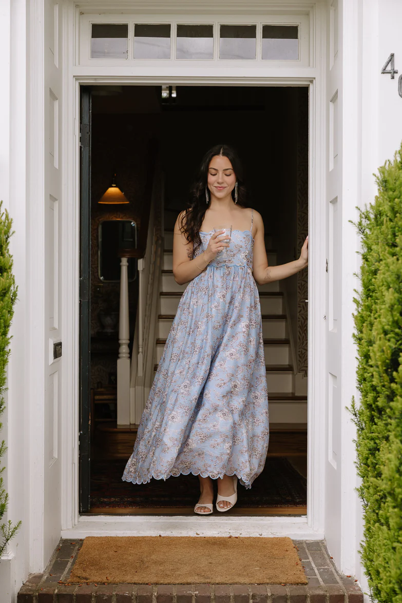 Rebecca White Floral Maxi Dress - Image 5
