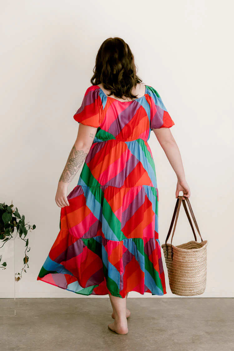Riviera Maya Rainbow Maxi Dress - FINAL SALE - Image 4