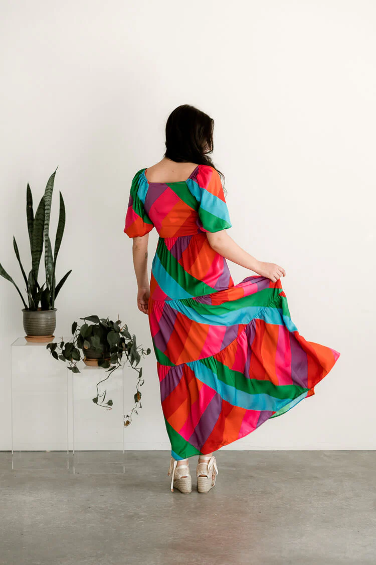 Riviera Maya Rainbow Maxi Dress - FINAL SALE - Image 5